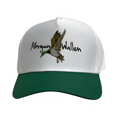 Morgan Wallen Duck Hat White Green 1 Morgan Wallen Duck Hat White Green