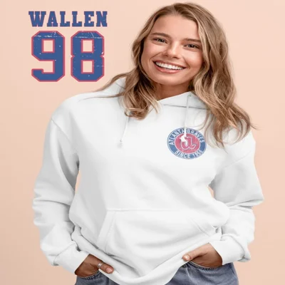 Morgan Wallen Braves Hoodie 98 Unisex 2 Morgan Wallen Braves hoodie 98 white
