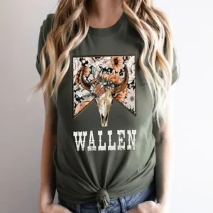 14 Morgan Wallen Bullhead Shirt kelly Green