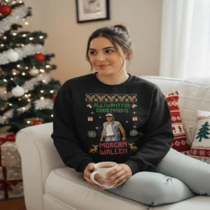 11 Morgan Wallen Christmas Sweater Black 2