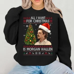 6 Morgan Wallen Christmas Sweater Black