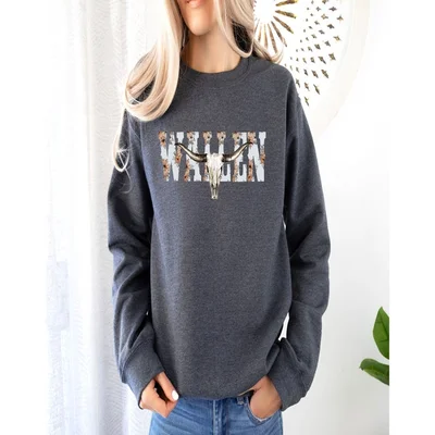 Morgan Wallen Crewneck Sweatshirt Unisex 3 Morgan Wallen Crewneck Sweatshirt Dark Gray