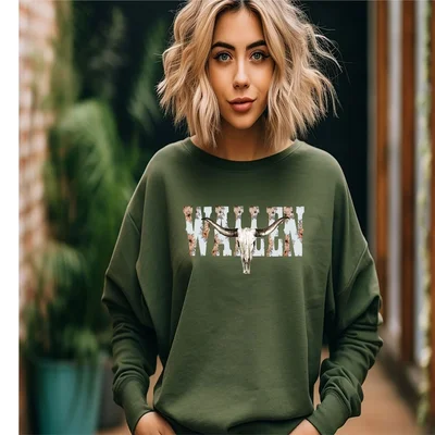 Morgan Wallen Crewneck Sweatshirt Unisex 2 Morgan Wallen Crewneck Sweatshirt Green