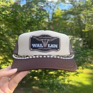 42 Morgan Wallen Trucker Hat with Chain Front