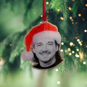 3 Morgan Wallen Christmas Ornament