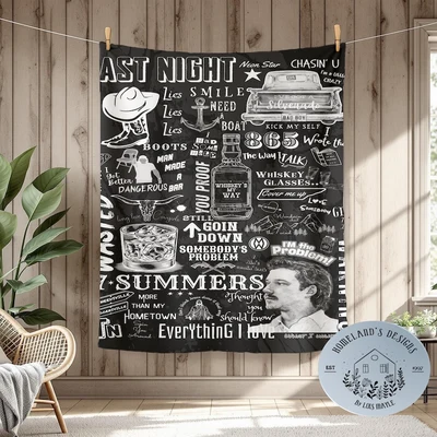 Morgan Wallen Album Printed Blanket 4 Morgan Wallen Album Printed Blanket - Image 4