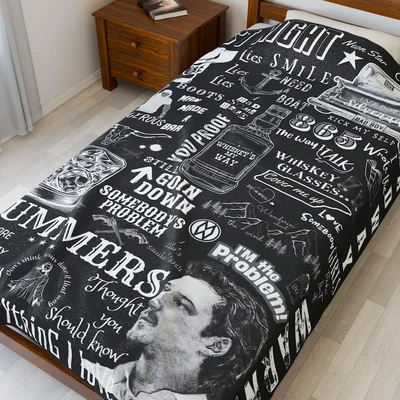 Morgan Wallen Album Printed Blanket 1 Morgan Wallen Album Blanket