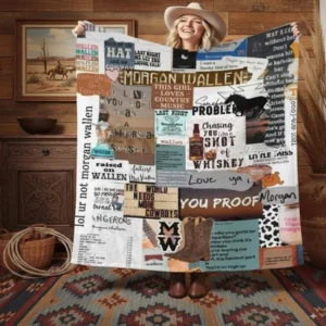 Morgan Wallen Country Music Blanket