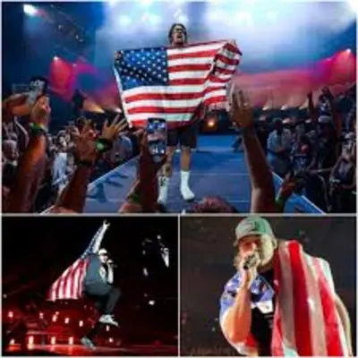 Morgan Wallen Flags in concert