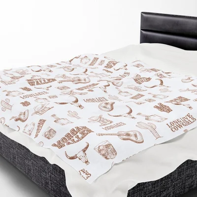 Morgan Wallen Guitar Blanket White 3 Morgan Wallen Guitar Blanket 3