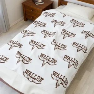 61 Morgan Wallen Longhorn Plush Blanket 1