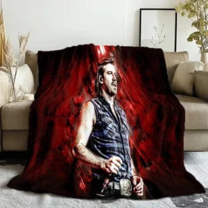 57 Morgan Wallen Red Flame Throw Blanket