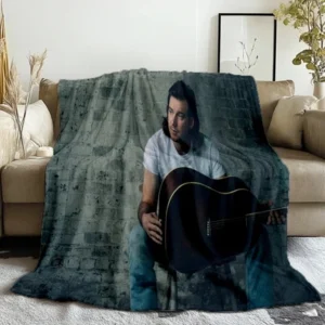 58 Morgan Wallen Charcol Blue Throw Blanket